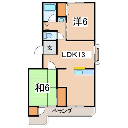 グリーンハイムの物件間取画像